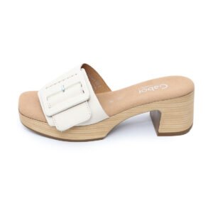 Laurel Ivory Soft Walking Heel Sandals